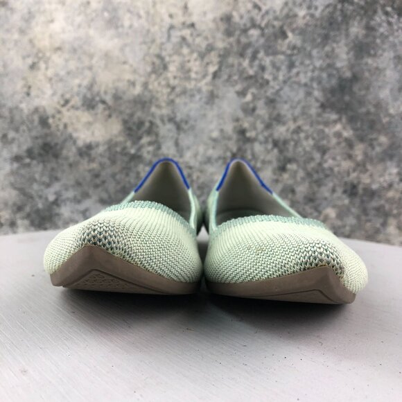 Rothy's Women's Size 6.5 The Point Mint Green Pointed Toe Slip On Ballet Flats - Picture 2 of 13